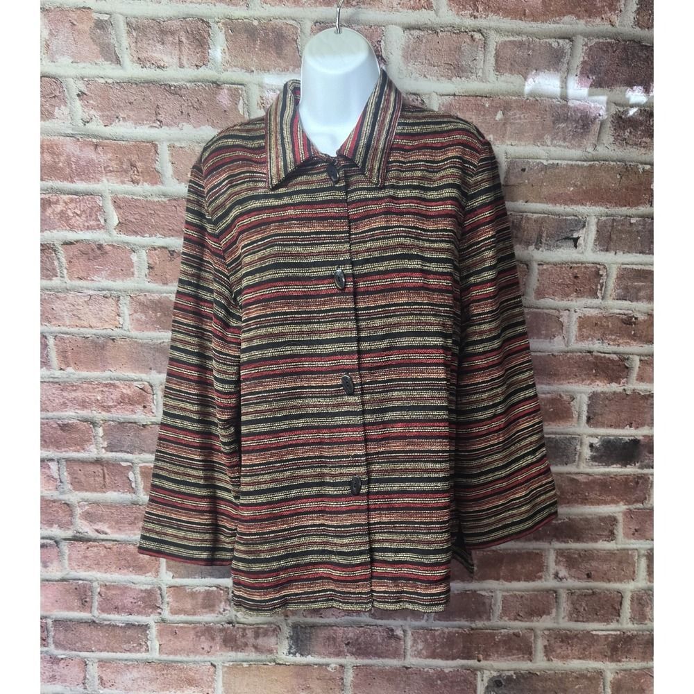 Vintage Women's SAG HARBOR Button Up Acrylic Sweater Jacket‎ Size 16